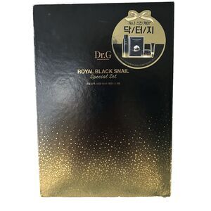Dr.G Royal Black Snail Elasticity Special Set- Essence,Cream,Eye Cream,Mask NEW